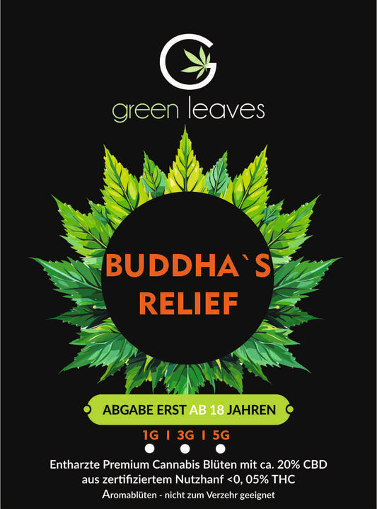 Cannabisblüten Buddha`s Relief 1g
