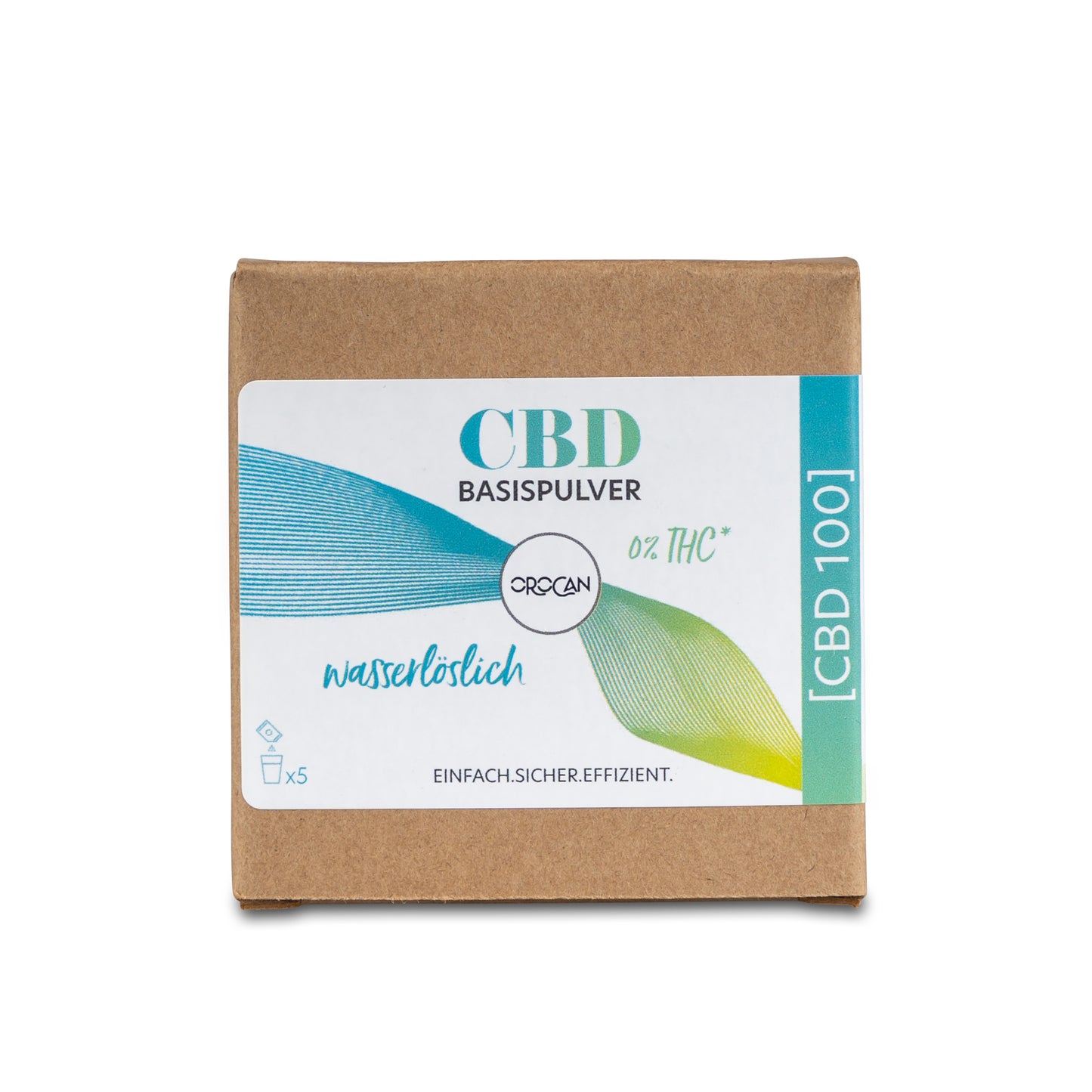 CBD Basispulver 100mg CBD 5 x 1g Sachets