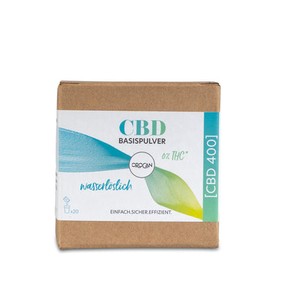 CBD Basispulver 400mg CBD 20 x 1g Sachets